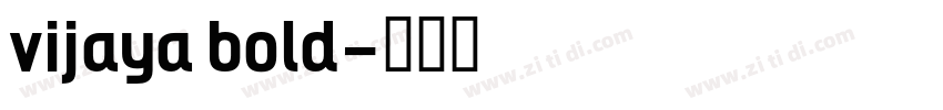 vijaya bold字体转换